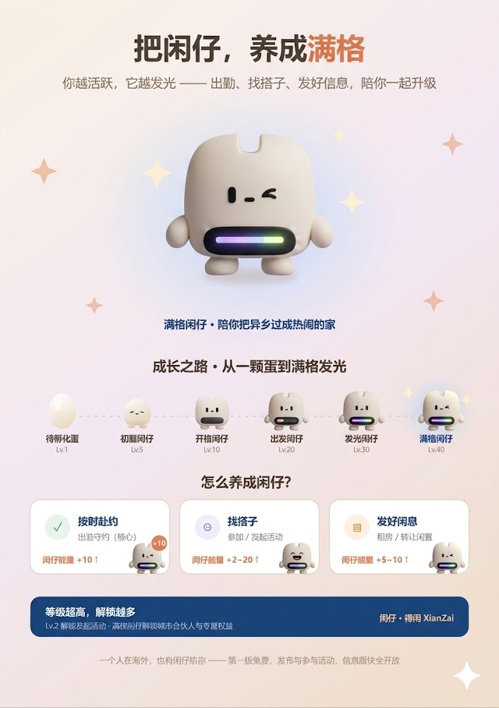 闲仔养成海报